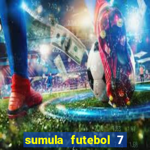 sumula futebol 7 society excel